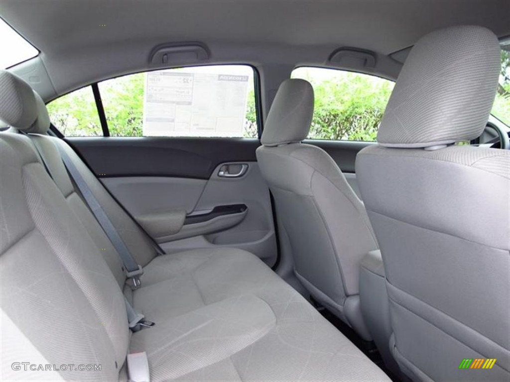 2012 Civic LX Sedan - Dyno Blue Pearl / Gray photo #8
