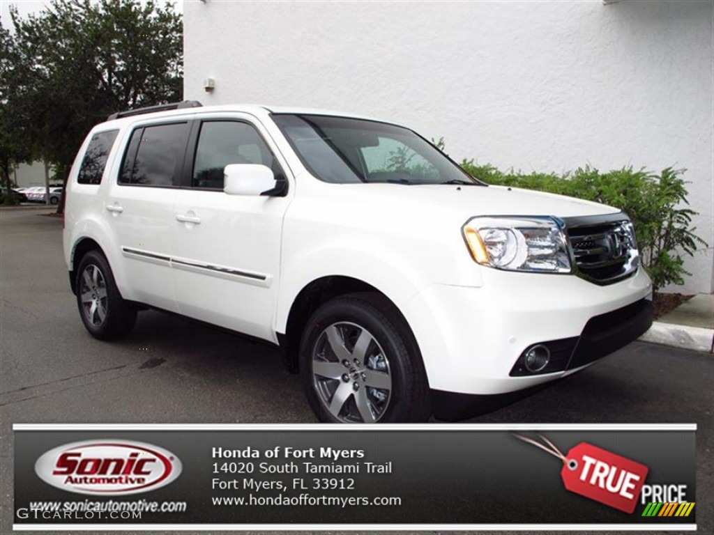 2012 Pilot Touring - White Diamond Pearl / Gray photo #1