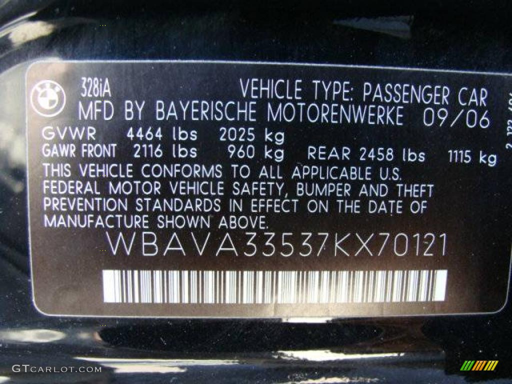2007 3 Series 328i Sedan - Jet Black / Black photo #26