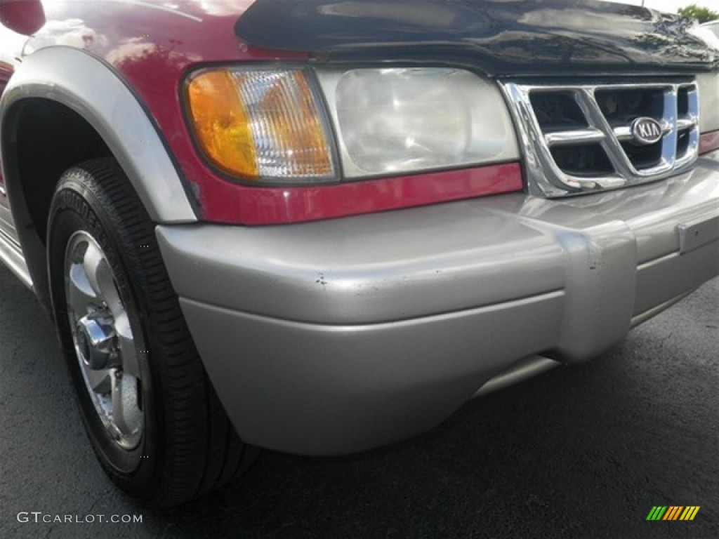 2000 Sportage EX 4x4 - Classic Red / Gray photo #2