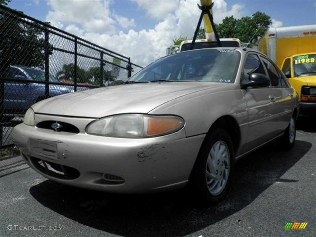 1999 Escort SE Sedan - Mocha Frost Metallic / Medium Prairie Tan photo #6