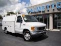 Oxford White - E Series Cutaway E350 Commercial Utility Truck Photo No. 25