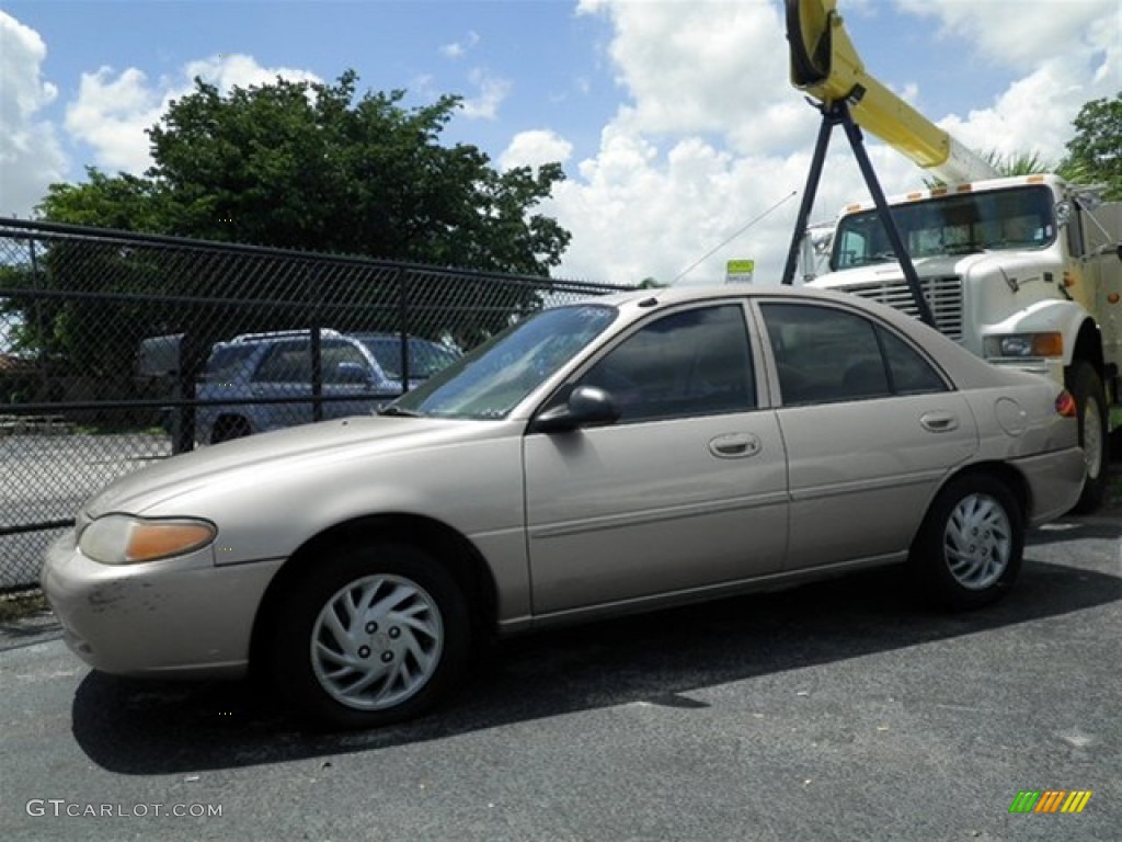 1999 Escort SE Sedan - Mocha Frost Metallic / Medium Prairie Tan photo #7