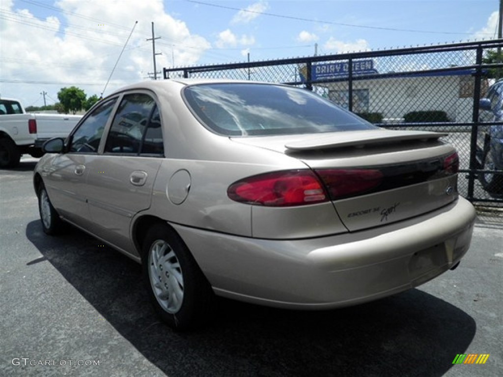 1999 Escort SE Sedan - Mocha Frost Metallic / Medium Prairie Tan photo #8