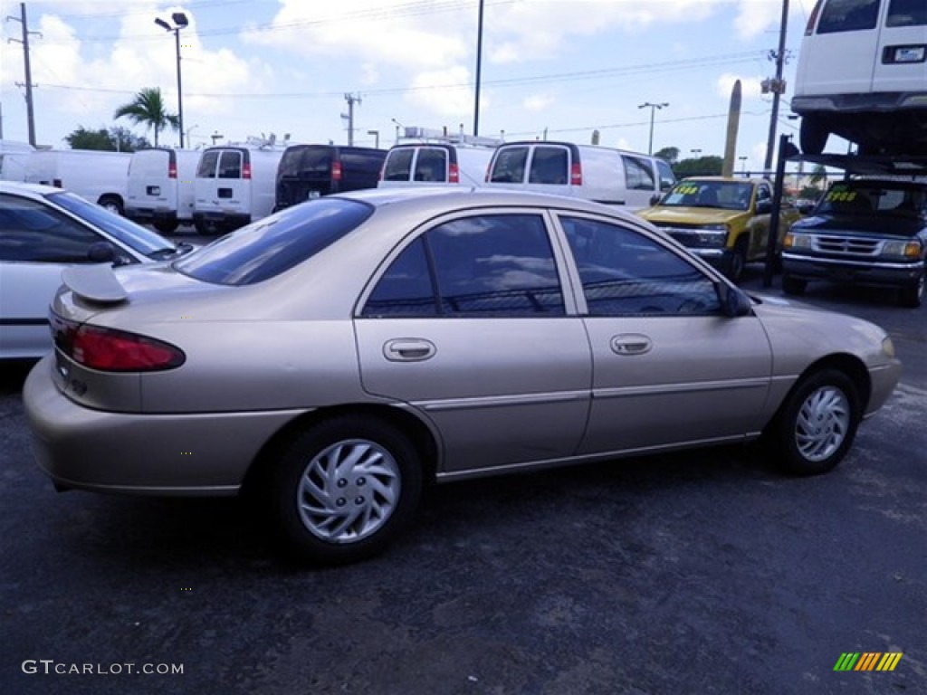 1999 Escort SE Sedan - Mocha Frost Metallic / Medium Prairie Tan photo #13