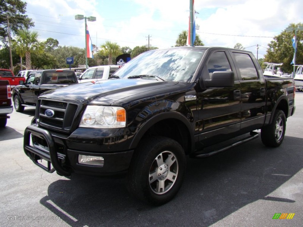 2005 F150 FX4 SuperCrew 4x4 - Black / Black photo #4