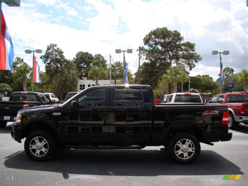 2005 F150 FX4 SuperCrew 4x4 - Black / Black photo #5