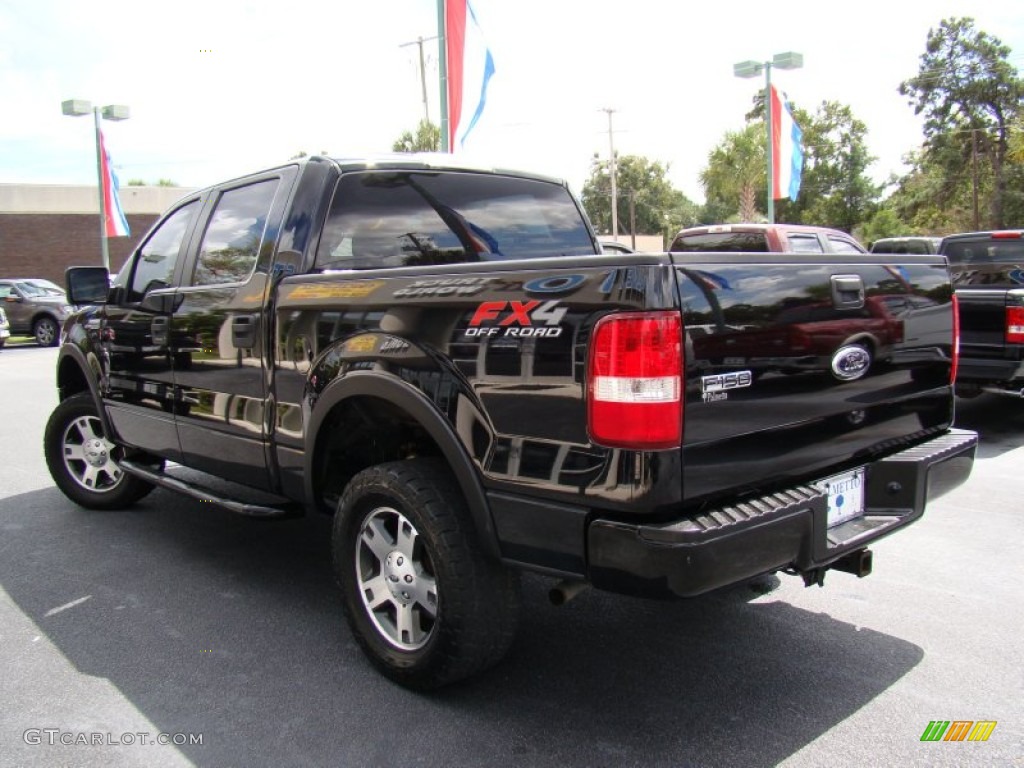 2005 F150 FX4 SuperCrew 4x4 - Black / Black photo #29