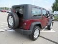2008 Red Rock Crystal Pearl Jeep Wrangler X 4x4  photo #10
