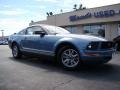 2007 Windveil Blue Metallic Ford Mustang V6 Deluxe Coupe  photo #24