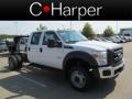 Oxford White 2012 Ford F550 Super Duty XL Crew Cab 4x4 Chassis