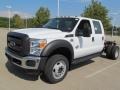 Oxford White 2012 Ford F550 Super Duty XL Crew Cab 4x4 Chassis Exterior