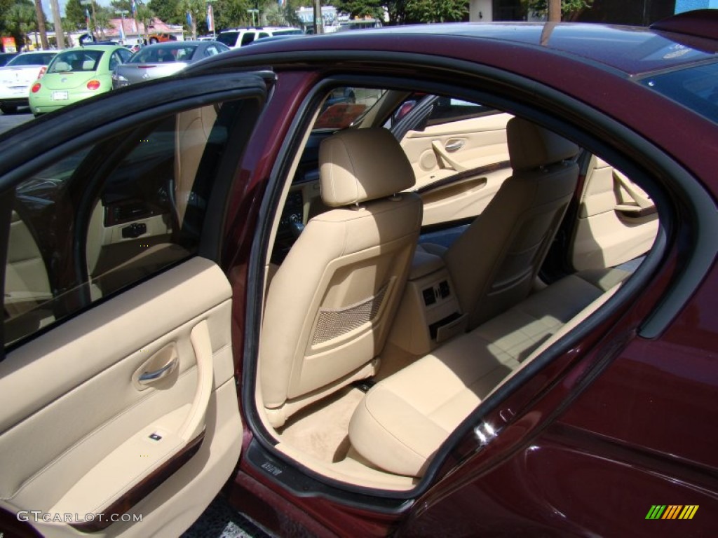 2008 3 Series 328i Sedan - Barbera Red Metallic / Beige photo #11