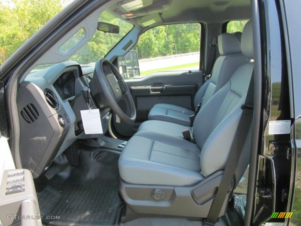 Steel Interior 2012 Ford F350 Super Duty XL Crew Cab 4x4 Chassis Photo #70867780