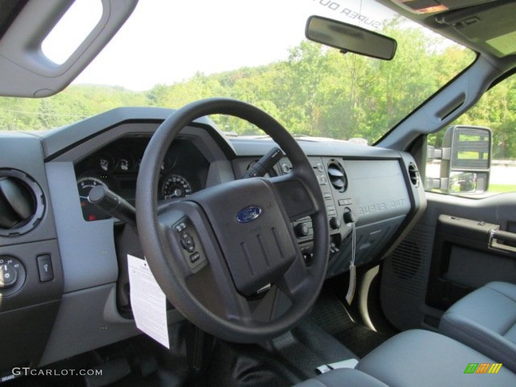 2012 Ford F350 Super Duty XL Crew Cab 4x4 Chassis Steel Dashboard Photo #70867816