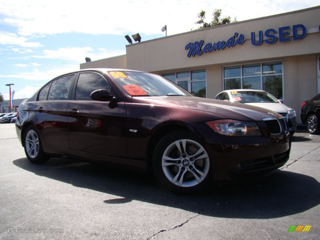 2008 3 Series 328i Sedan - Barbera Red Metallic / Beige photo #27