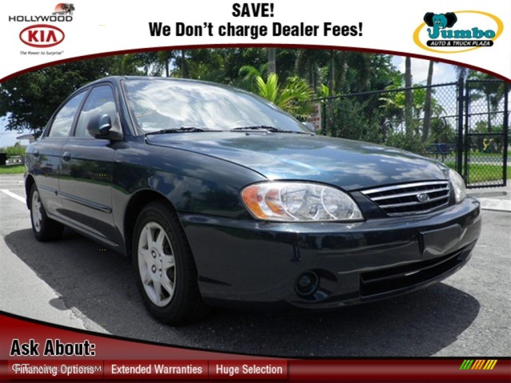 2003 Spectra Sedan - Evergreen / Grey photo #1