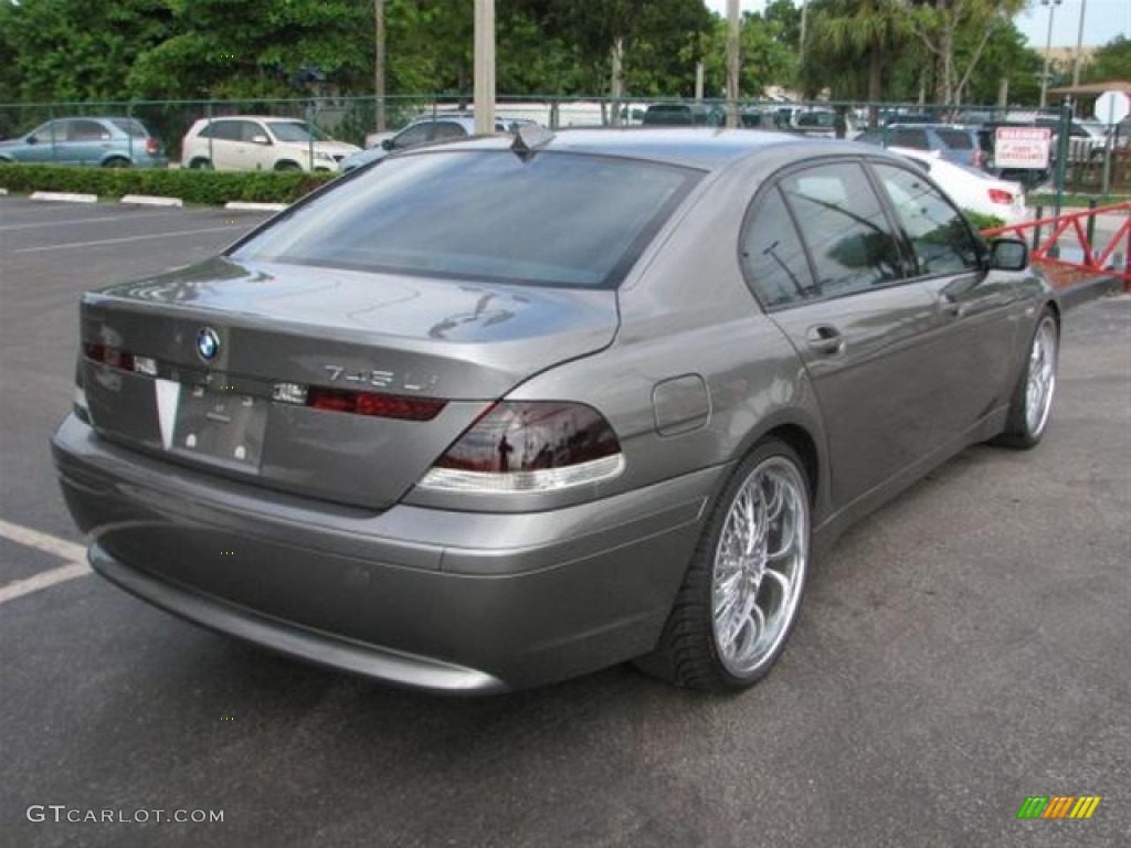 2003 7 Series 745Li Sedan - Sterling Grey Metallic / Basalt Grey/Flannel Grey photo #9