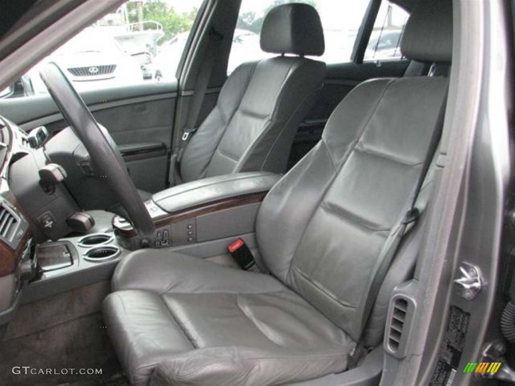 Basalt Grey/Flannel Grey Interior 2003 BMW 7 Series 745Li Sedan Photo #70870897