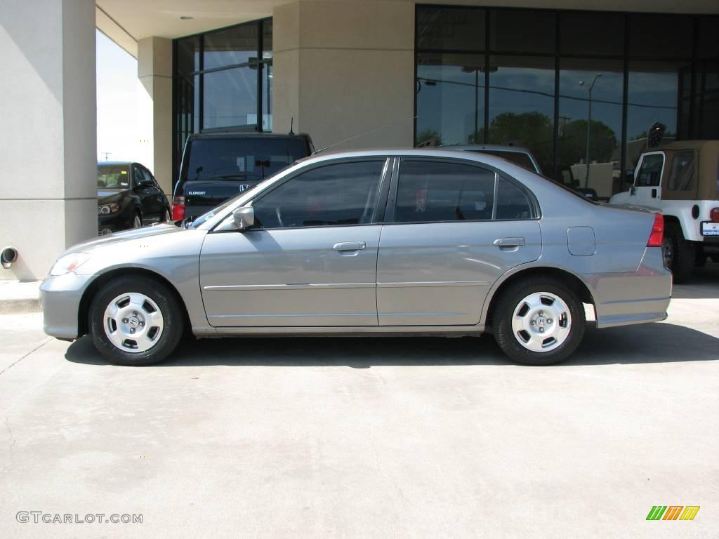 2005 Civic Hybrid Sedan - Magnesium Metallic / Gray photo #4