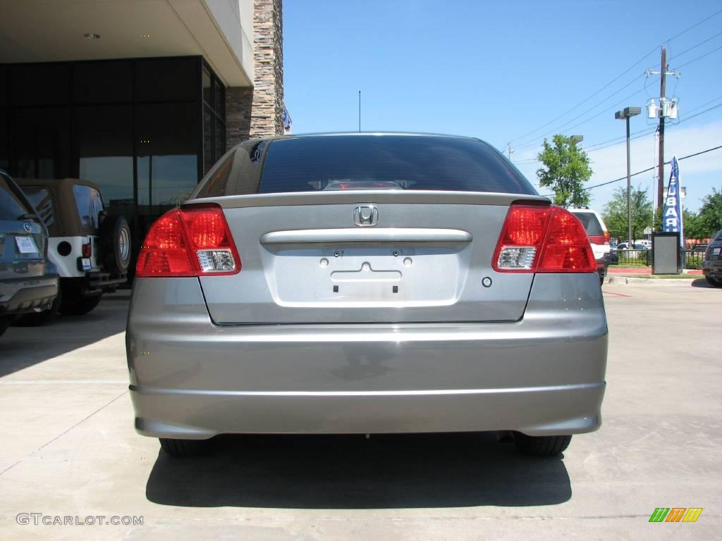 2005 Civic Hybrid Sedan - Magnesium Metallic / Gray photo #6