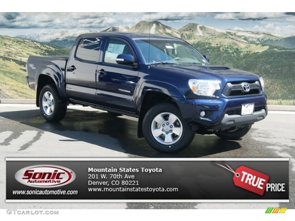 2013 Tacoma V6 TRD Sport Double Cab 4x4 - Nautical Blue Metallic / Graphite photo #1