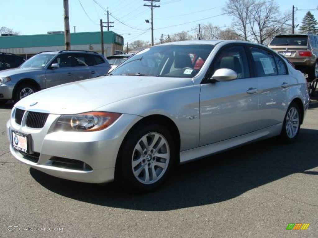 2007 3 Series 328i Sedan - Titanium Silver Metallic / Black photo #4