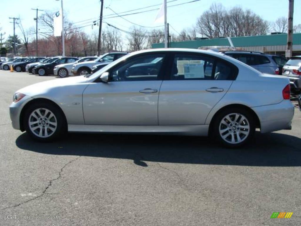 2007 3 Series 328i Sedan - Titanium Silver Metallic / Black photo #5