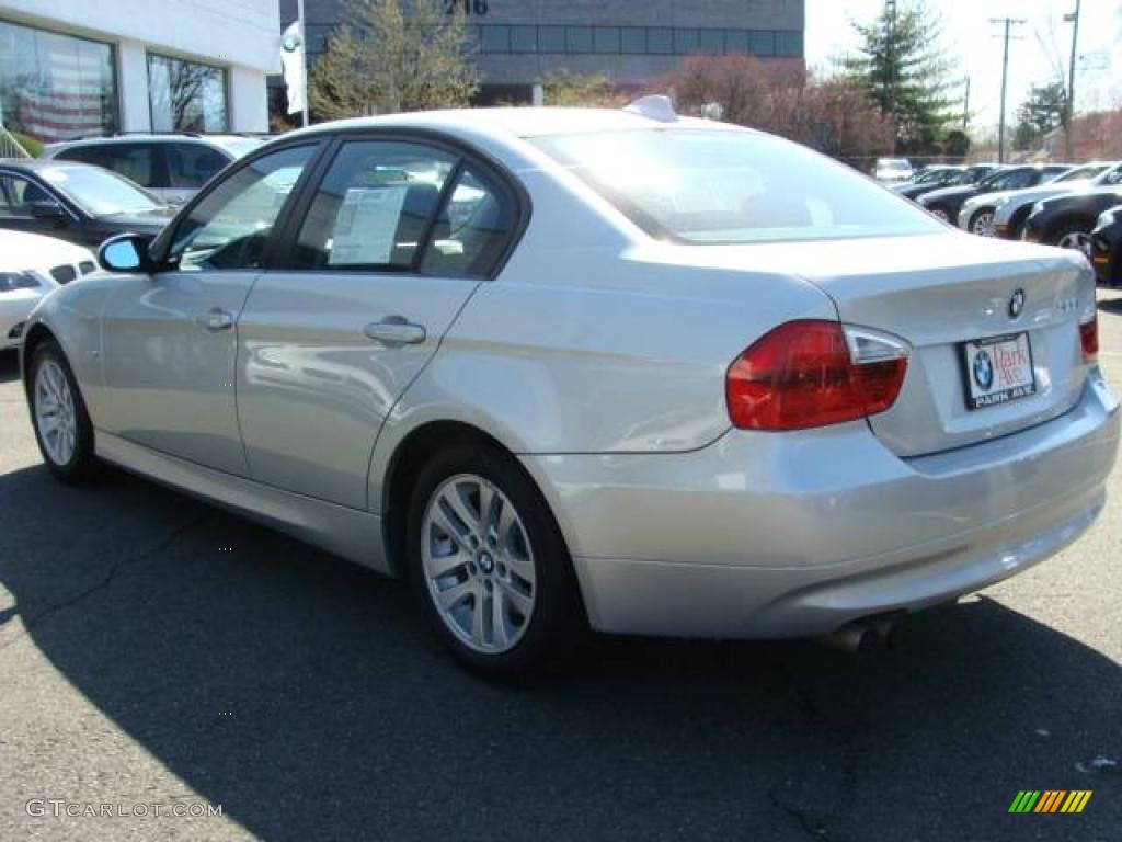 2007 3 Series 328i Sedan - Titanium Silver Metallic / Black photo #6