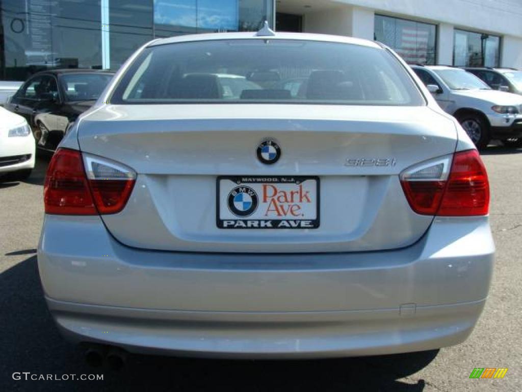 2007 3 Series 328i Sedan - Titanium Silver Metallic / Black photo #7