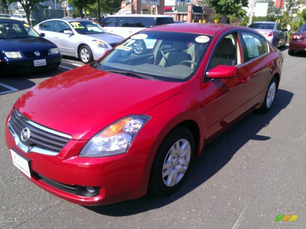 2009 Altima 2.5 S - Code Red Metallic / Charcoal photo #1