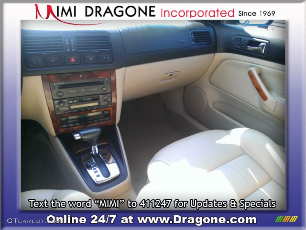 2001 Jetta GLX VR6 Sedan - Galactic Blue / Beige photo #11