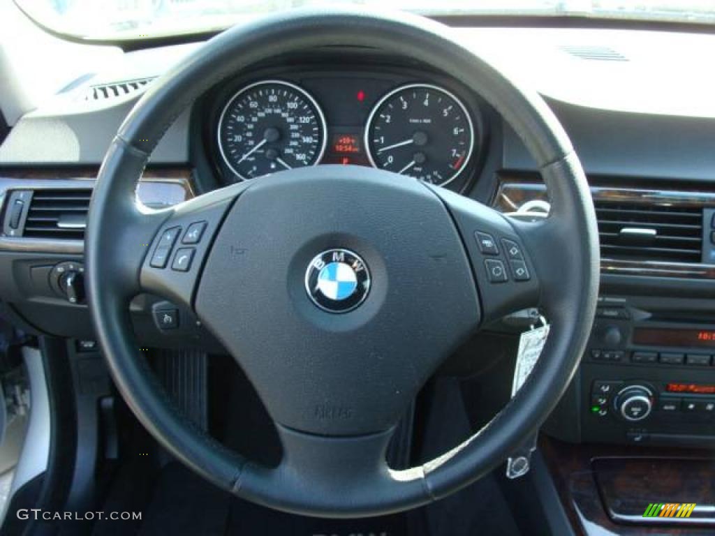 2007 3 Series 328i Sedan - Titanium Silver Metallic / Black photo #13