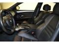 2009 BMW M5 Black Merino Leather Interior Front Seat Photo