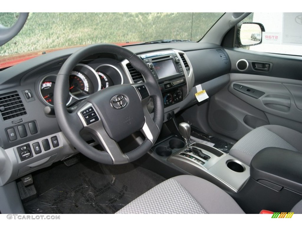 Graphite Interior 2013 Toyota Tacoma V6 SR5 Double Cab 4x4 Photo #70873195