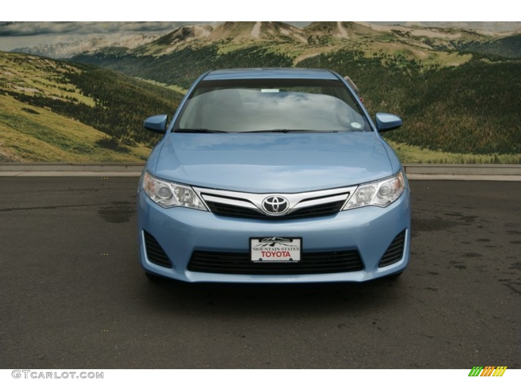 2012 Camry LE - Clearwater Blue Metallic / Ash photo #3