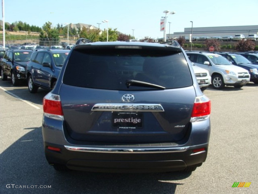 2012 Highlander V6 4WD - Shoreline Blue Pearl / Ash photo #5