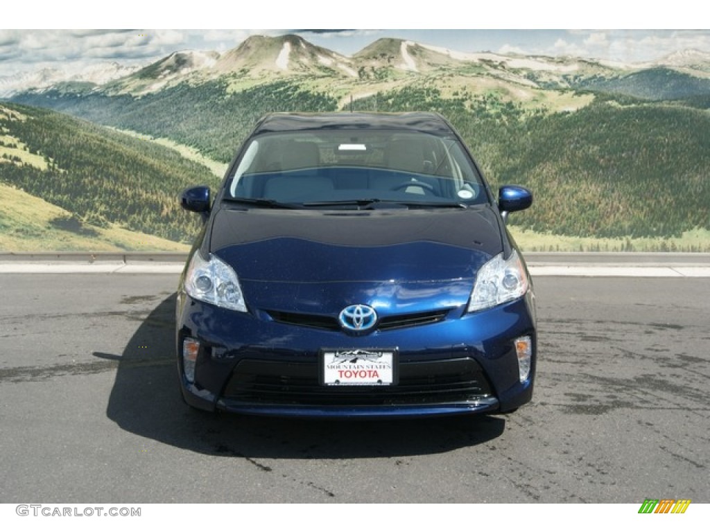 2012 Prius 3rd Gen Two Hybrid - Nautical Blue Metallic / Misty Gray photo #3