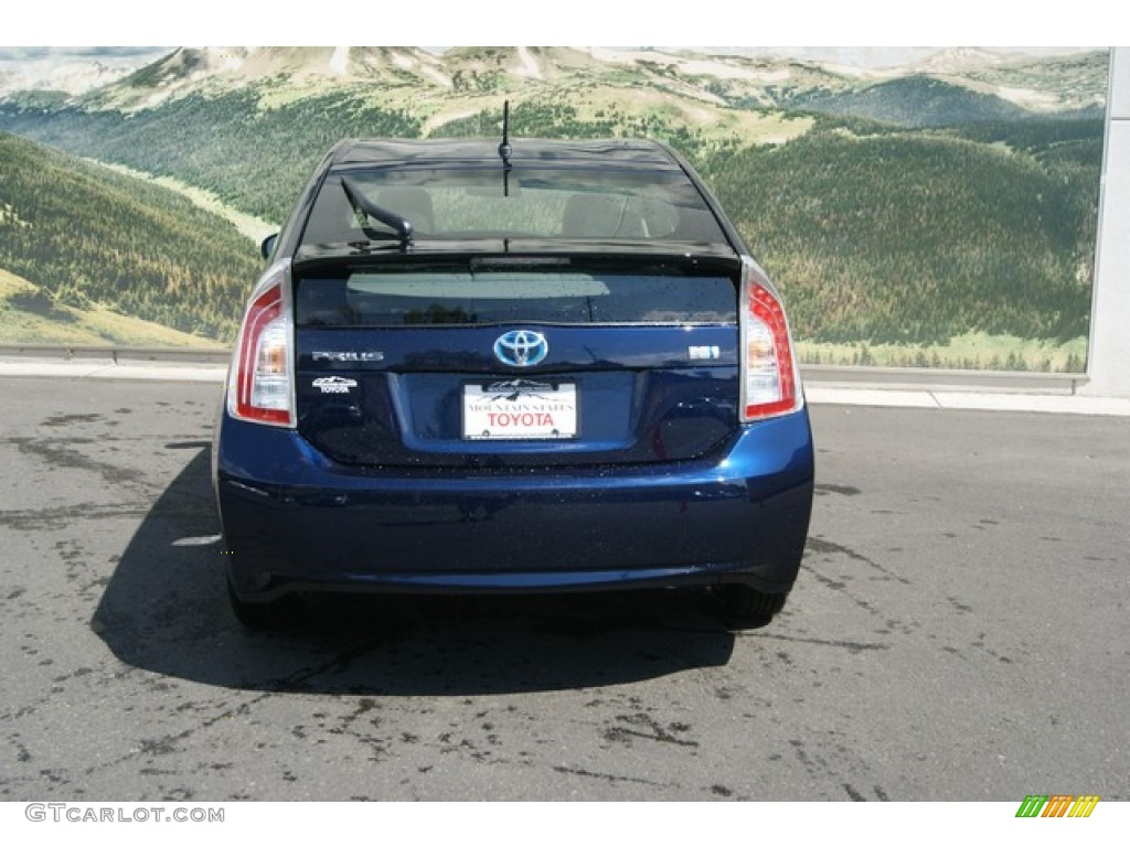 2012 Prius 3rd Gen Two Hybrid - Nautical Blue Metallic / Misty Gray photo #4
