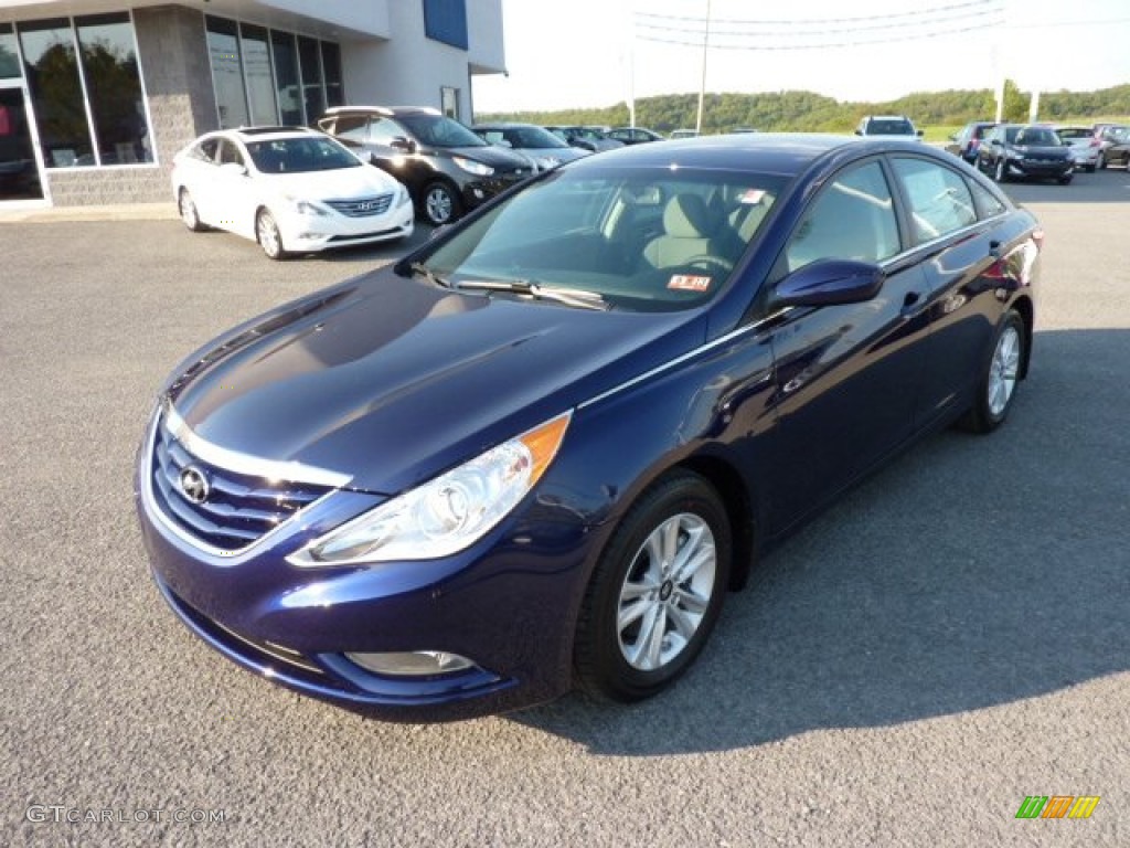 2013 Sonata GLS - Indigo Night Blue / Gray photo #3