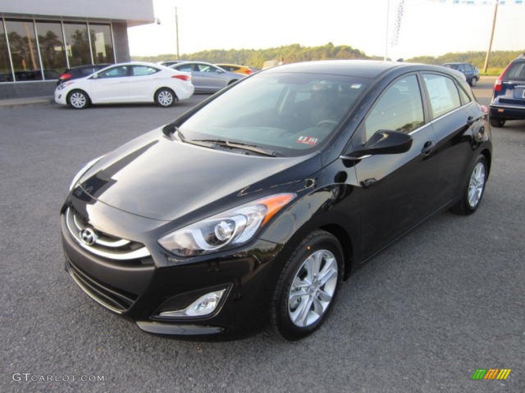 2013 Elantra GT - Black Noir Pearl / Black photo #3