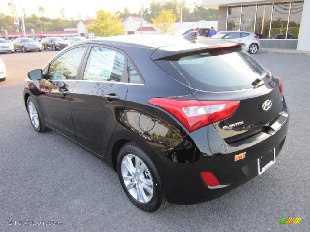 2013 Elantra GT - Black Noir Pearl / Black photo #5
