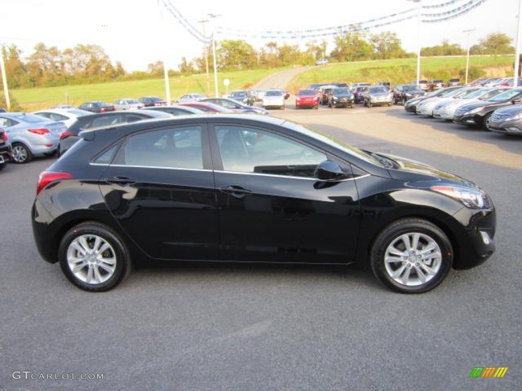 2013 Elantra GT - Black Noir Pearl / Black photo #8
