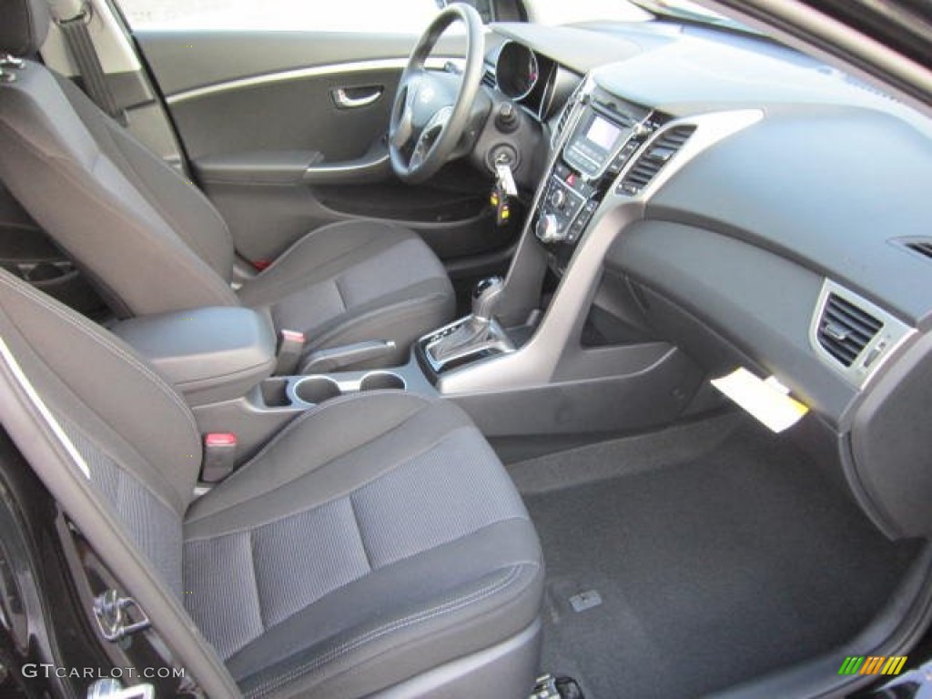 2013 Elantra GT - Black Noir Pearl / Black photo #10