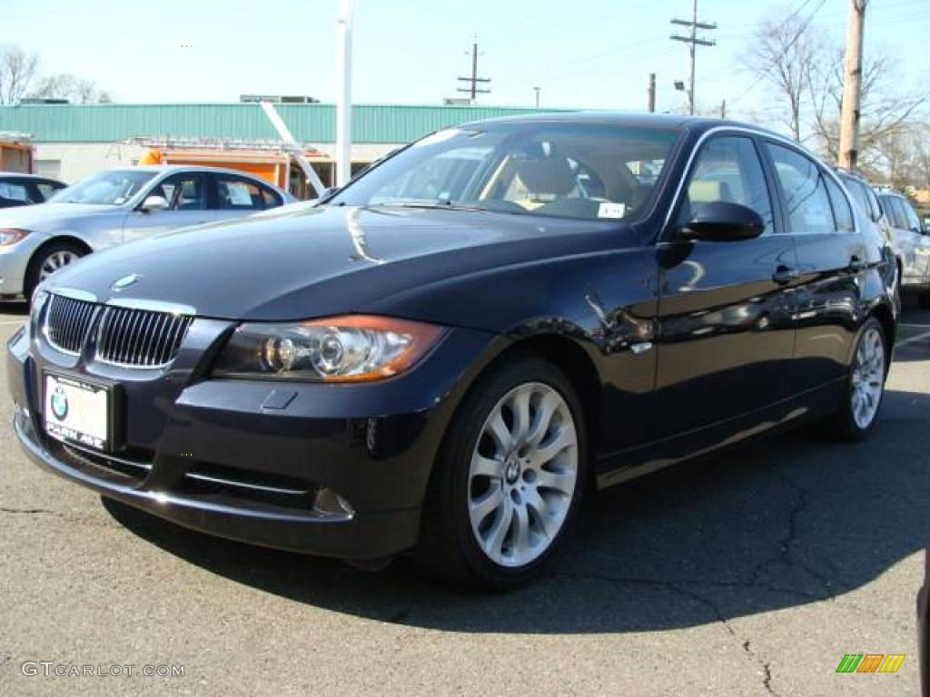 2007 3 Series 335i Sedan - Monaco Blue Metallic / Beige photo #4