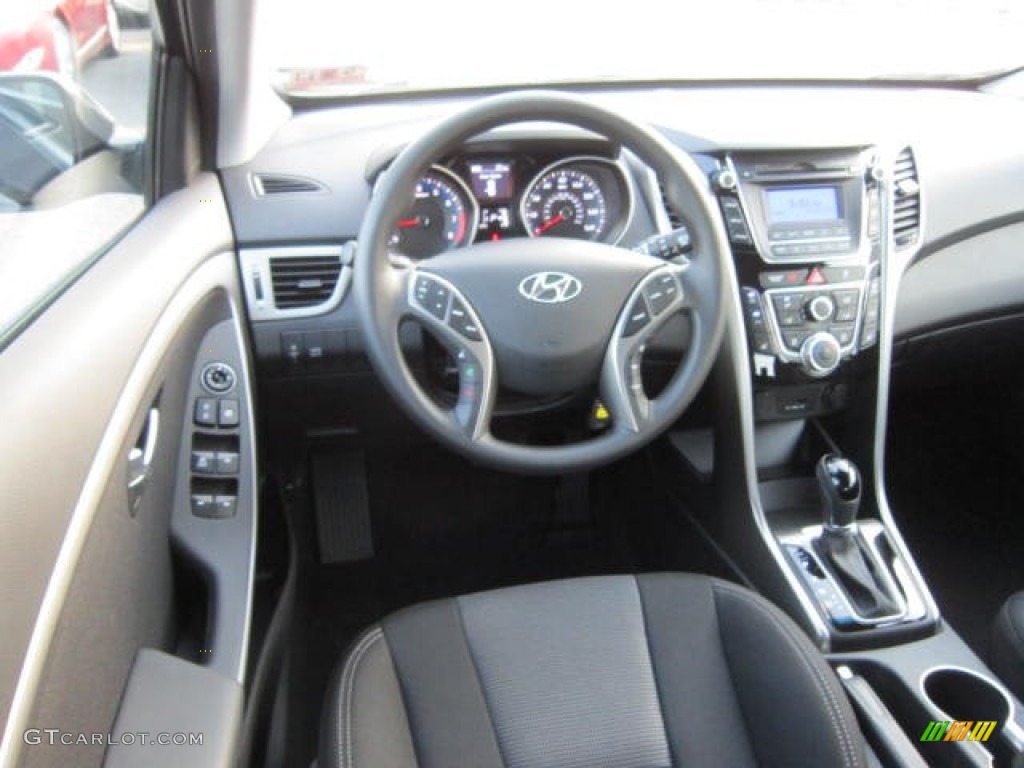 2013 Elantra GT - Black Noir Pearl / Black photo #15