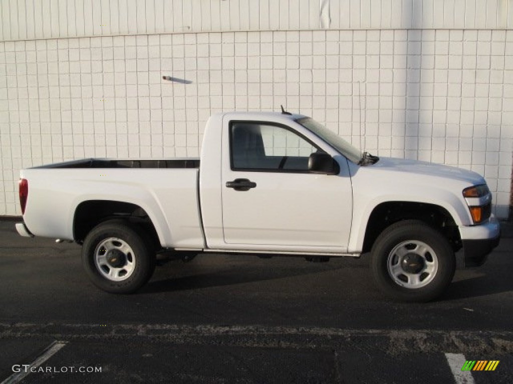 Summit White 2012 Chevrolet Colorado Work Truck Regular Cab 4x4 Exterior Photo #70876705