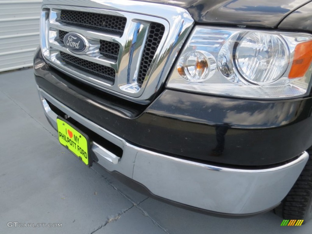 2007 F150 XLT SuperCrew - Black / Medium Flint photo #9