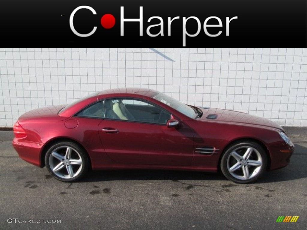 2005 SL 500 Roadster - Firemist Red Metallic / Stone photo #4