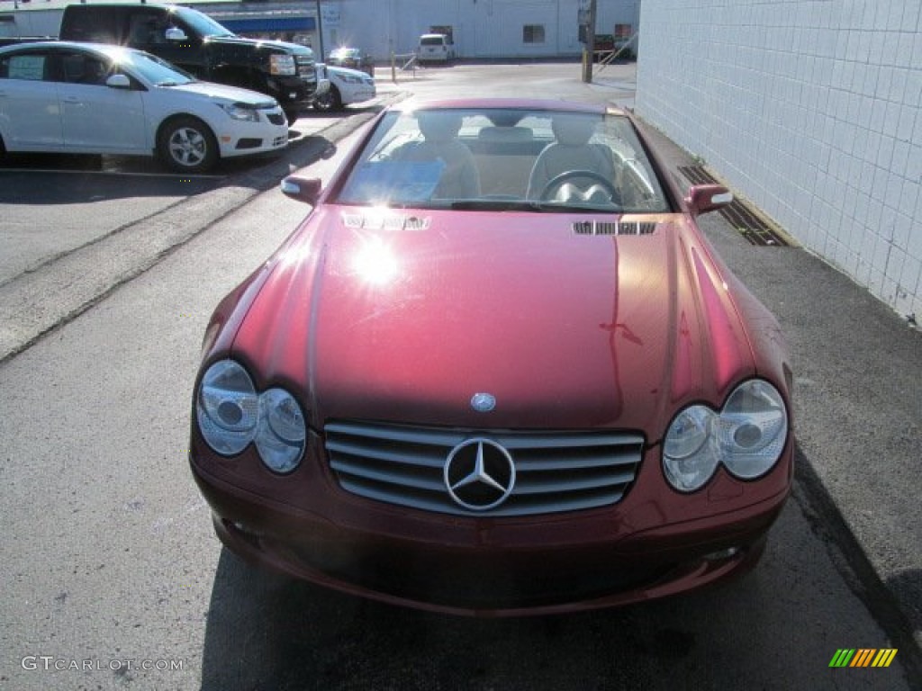 2005 SL 500 Roadster - Firemist Red Metallic / Stone photo #8